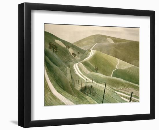 Chalk Paths-Eric Ravilious-Framed Giclee Print