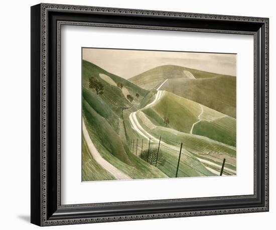 Chalk Paths-Eric Ravilious-Framed Giclee Print