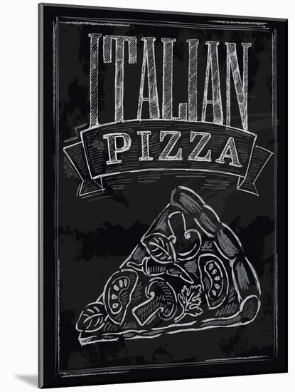Chalk Pizza-bioraven-Mounted Art Print