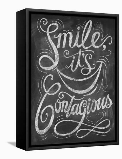 Chalk Smile-Dorothea Taylor-Framed Stretched Canvas