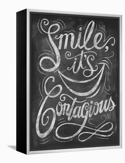 Chalk Smile-Dorothea Taylor-Framed Stretched Canvas