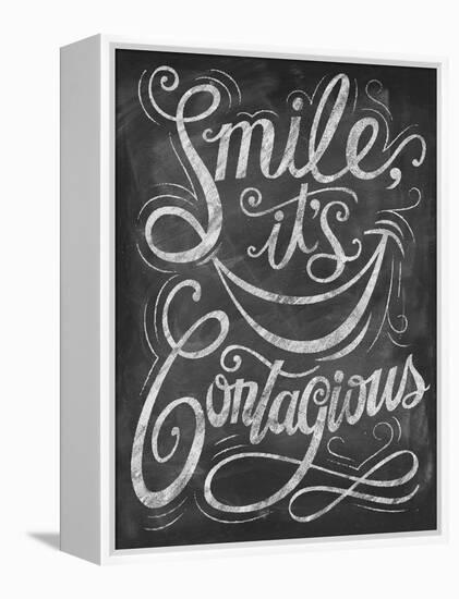 Chalk Smile-Dorothea Taylor-Framed Stretched Canvas