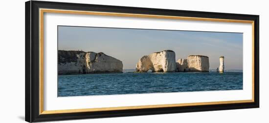 Chalk Stacks and Cliffs at Old Harry Rocks, Between Swanage and Purbeck, Dorset-Matthew Williams-Ellis-Framed Photographic Print