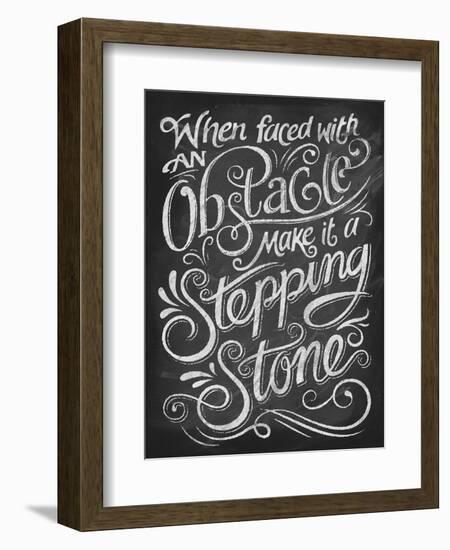 Chalk Stepping Stone-Dorothea Taylor-Framed Premium Giclee Print