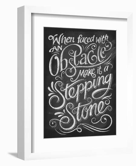 Chalk Stepping Stone-Dorothea Taylor-Framed Premium Giclee Print