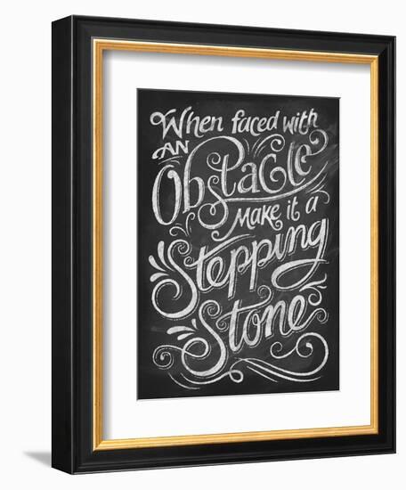 Chalk Stepping Stone-Dorothea Taylor-Framed Premium Giclee Print