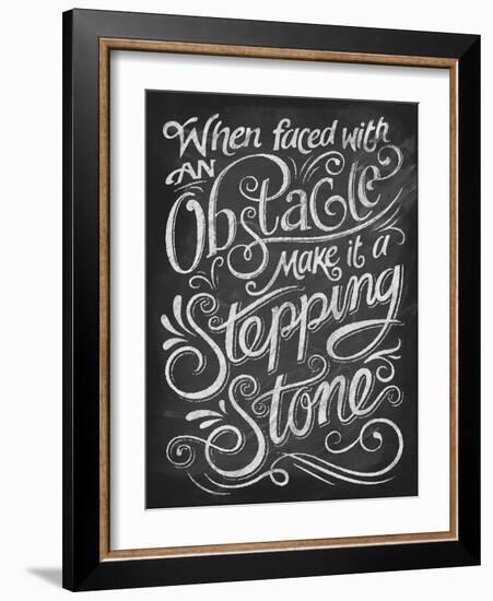Chalk Stepping Stone-Dorothea Taylor-Framed Art Print