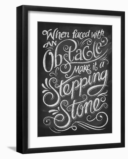 Chalk Stepping Stone-Dorothea Taylor-Framed Art Print