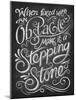 Chalk Stepping Stone-Dorothea Taylor-Mounted Art Print