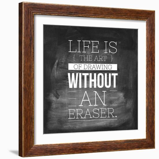 Chalk Type - Drawing Life-Stephanie Monahan-Framed Giclee Print