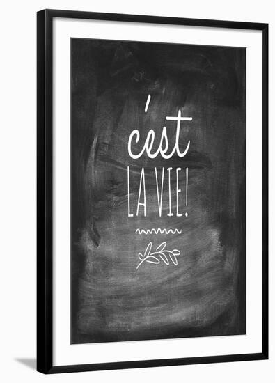 Chalk Type - La Vie-Stephanie Monahan-Framed Giclee Print