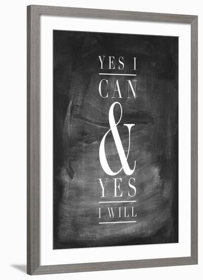 Chalk Type - Yes I Can-Stephanie Monahan-Framed Giclee Print