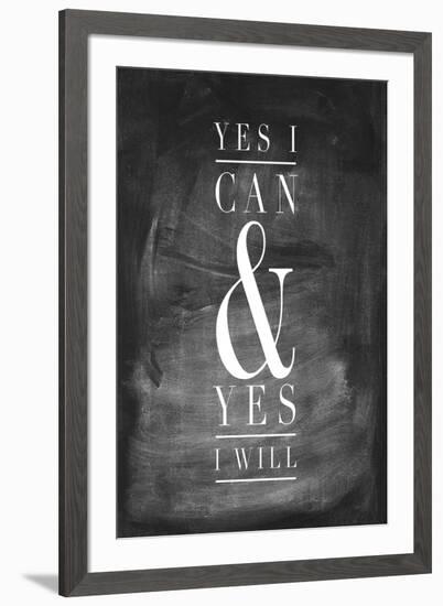 Chalk Type - Yes I Can-Stephanie Monahan-Framed Giclee Print