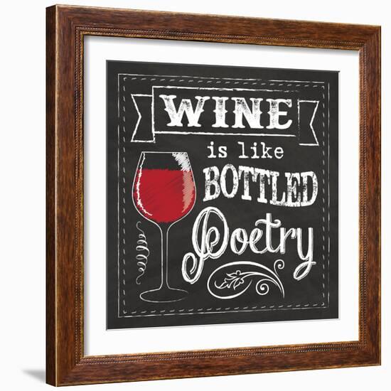 Chalk Wine 2-Melody Hogan-Framed Art Print