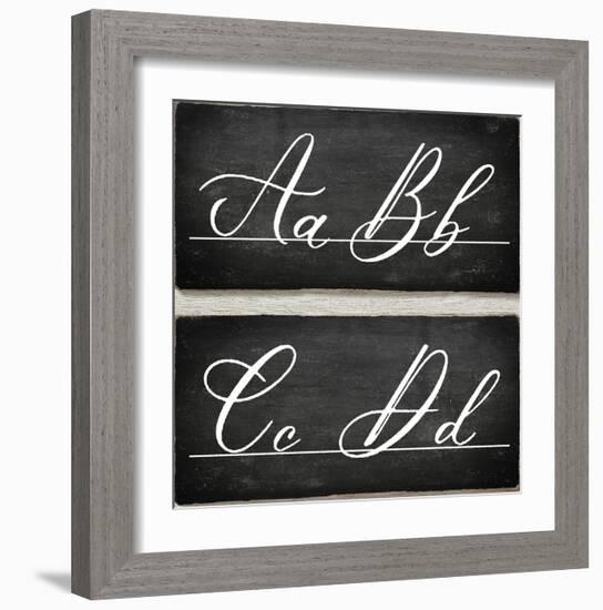 Chalkboard Alphabet - A-Tania Bello-Framed Giclee Print