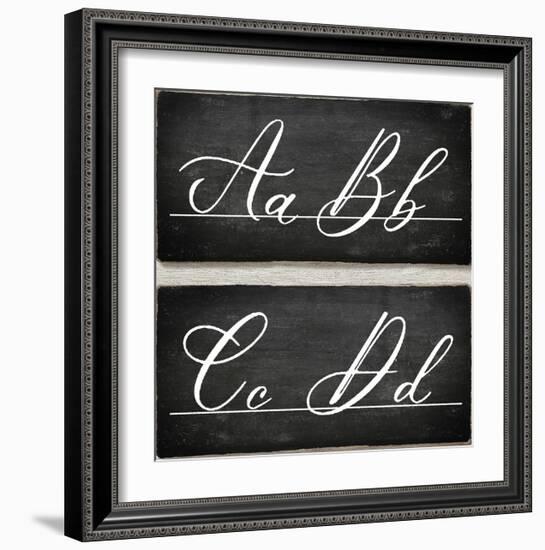 Chalkboard Alphabet - A-Tania Bello-Framed Giclee Print