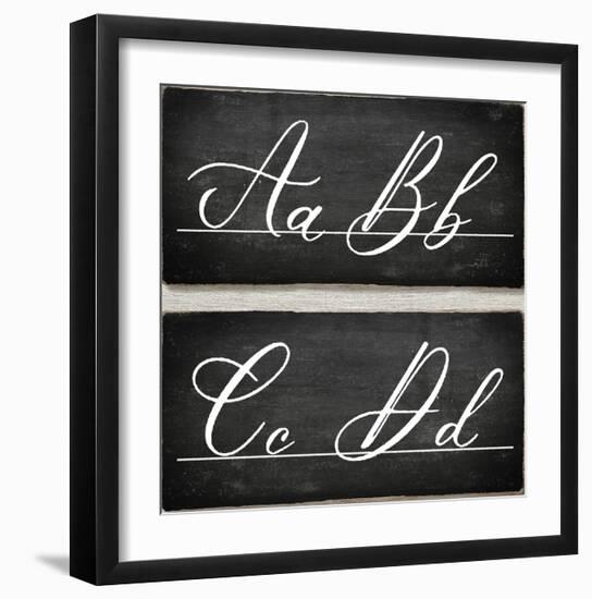 Chalkboard Alphabet - A-Tania Bello-Framed Giclee Print