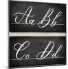 Chalkboard Alphabet - A-Tania Bello-Mounted Giclee Print