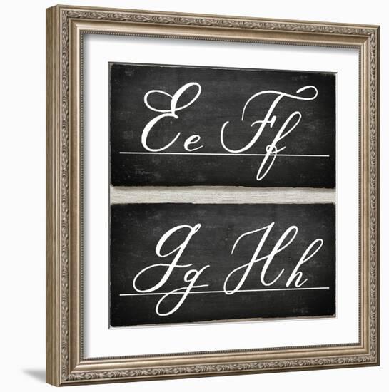 Chalkboard Alphabet - E-Tania Bello-Framed Giclee Print