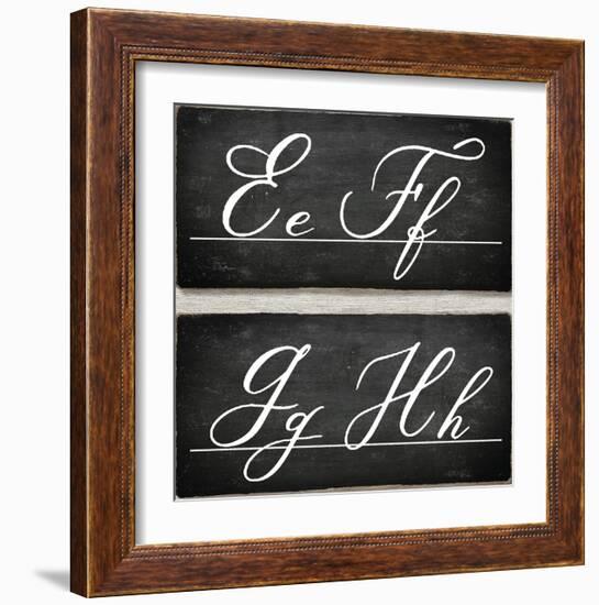 Chalkboard Alphabet - E-Tania Bello-Framed Giclee Print