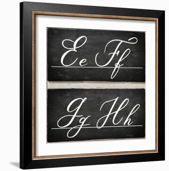 Chalkboard Alphabet - E-Tania Bello-Framed Giclee Print