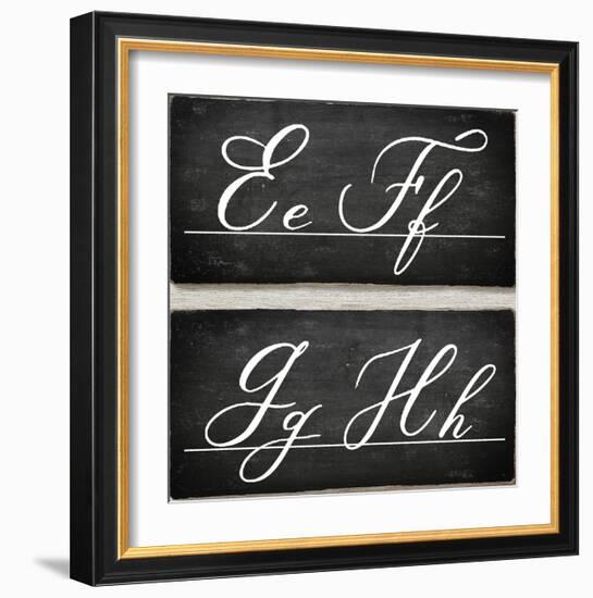 Chalkboard Alphabet - E-Tania Bello-Framed Giclee Print