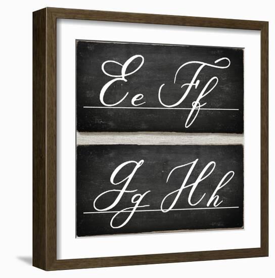 Chalkboard Alphabet - E-Tania Bello-Framed Giclee Print