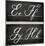 Chalkboard Alphabet - E-Tania Bello-Mounted Giclee Print