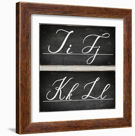 Chalkboard Alphabet - I-Tania Bello-Framed Giclee Print