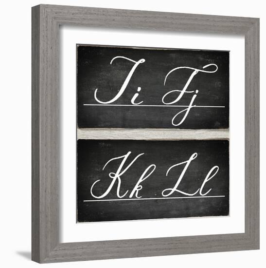 Chalkboard Alphabet - I-Tania Bello-Framed Giclee Print