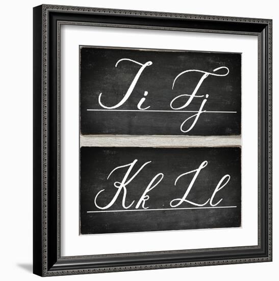 Chalkboard Alphabet - I-Tania Bello-Framed Giclee Print