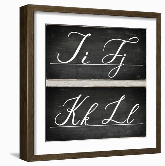 Chalkboard Alphabet - I-Tania Bello-Framed Giclee Print