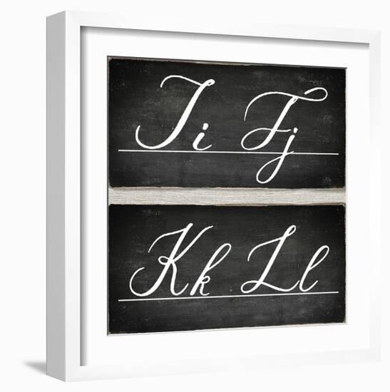 Chalkboard Alphabet - I-Tania Bello-Framed Giclee Print