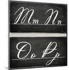 Chalkboard Alphabet - M-Tania Bello-Mounted Giclee Print