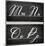 Chalkboard Alphabet - M-Tania Bello-Mounted Giclee Print