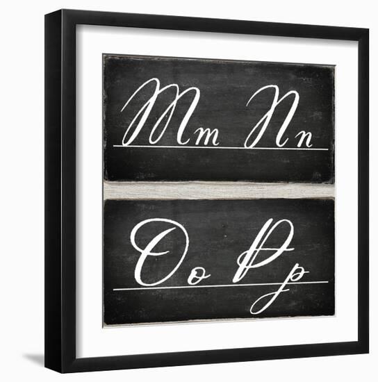 Chalkboard Alphabet - M-Tania Bello-Framed Giclee Print