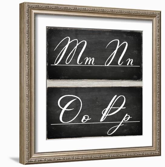 Chalkboard Alphabet - M-Tania Bello-Framed Giclee Print