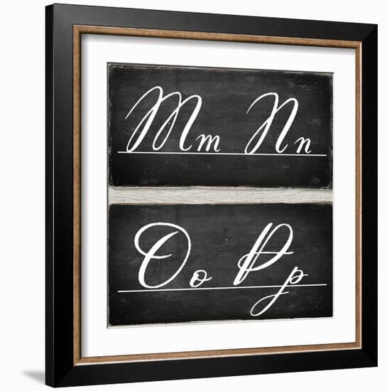 Chalkboard Alphabet - M-Tania Bello-Framed Giclee Print