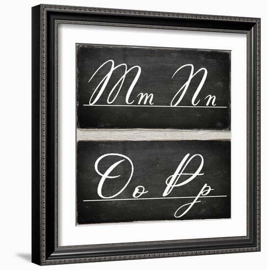 Chalkboard Alphabet - M-Tania Bello-Framed Giclee Print