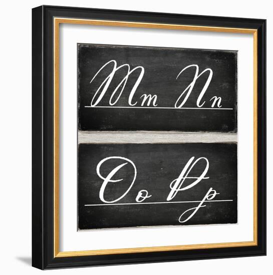 Chalkboard Alphabet - M-Tania Bello-Framed Giclee Print