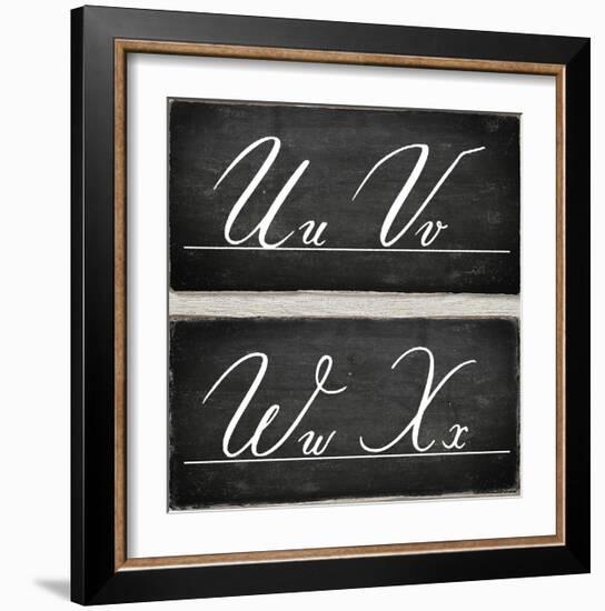 Chalkboard Alphabet - U-Tania Bello-Framed Giclee Print