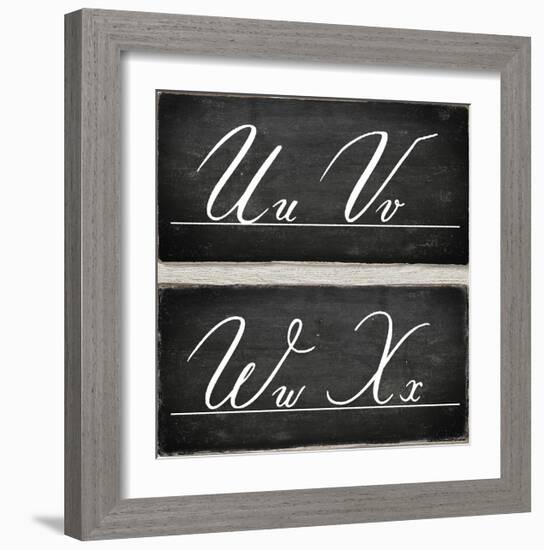 Chalkboard Alphabet - U-Tania Bello-Framed Giclee Print