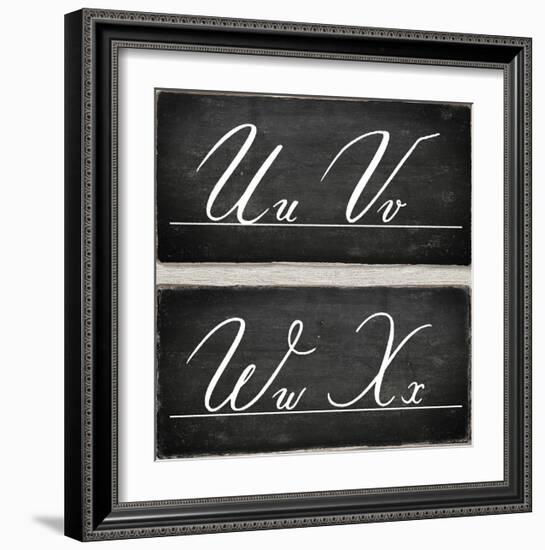 Chalkboard Alphabet - U-Tania Bello-Framed Giclee Print