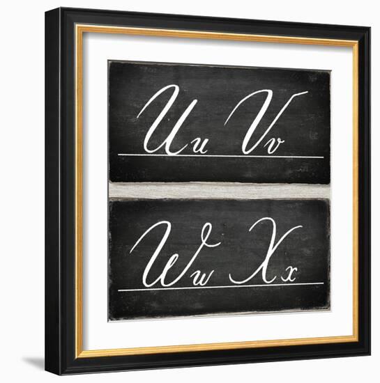 Chalkboard Alphabet - U-Tania Bello-Framed Giclee Print