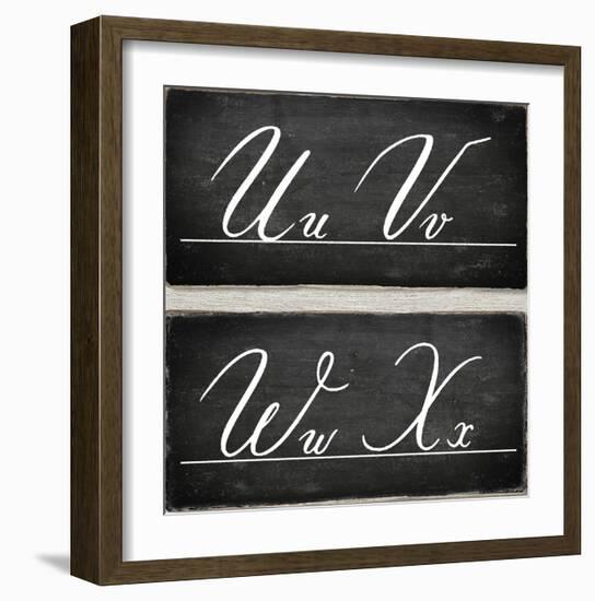 Chalkboard Alphabet - U-Tania Bello-Framed Giclee Print