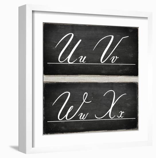 Chalkboard Alphabet - U-Tania Bello-Framed Giclee Print