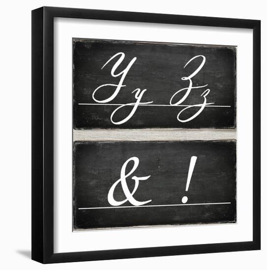 Chalkboard Alphabet - Y-Tania Bello-Framed Giclee Print