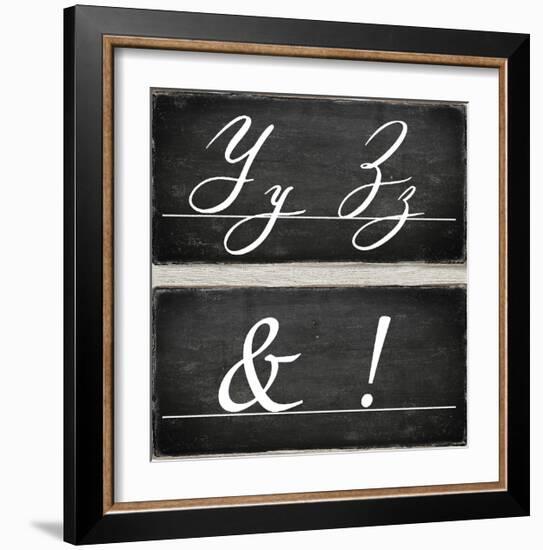 Chalkboard Alphabet - Y-Tania Bello-Framed Giclee Print