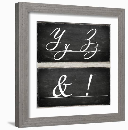 Chalkboard Alphabet - Y-Tania Bello-Framed Giclee Print