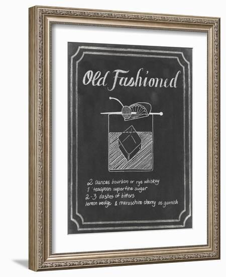 Chalkboard Cocktails I-Grace Popp-Framed Art Print